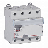 DX3 Блок утечки тока (УЗО) 4-полюсный, 80A, 300mA, тип А Legrand