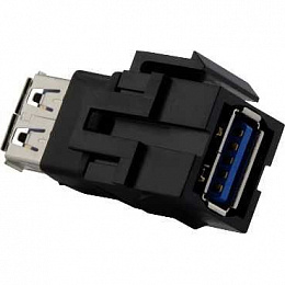 Разъем USB 3.0 keystone для установки на суппорт Merten Schneider Electric. Вид 1