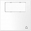 Клавиша с линзой для led модуля, сим. звонок (белый лотос) Merten D-Life Schneider Electric. Вид 1.