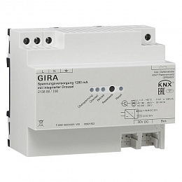 KNX Источник электропитания KNX 1280 мА с интегрированным дросселем Gira. Вид 1