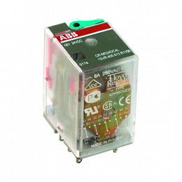 CR-M024AC4L Реле промежуточное 4ПК 6А, 24B, AС, со светодиодом ABB. Вид 1