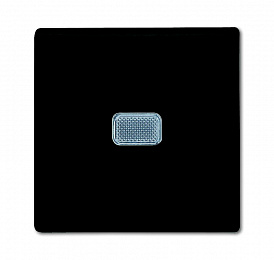2006/1 UCGL-95-507 Выключатель 1-клавишный с подсветкой (шато/чёрный) Basic 55 ABB. Вид 1