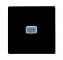 2006/1 UCGL-95-507 Выключатель 1-клавишный с подсветкой (шато/чёрный) Basic 55 ABB. Вид 1.