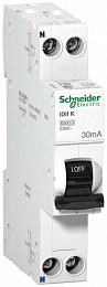 iDif K Дифф. автомат 1P+N, 20A, 6kA, 30mA, тип AС (хар-ка C) Schneider Electric. Вид 1