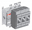 OS32GD12 Рубильник 3-полюсный на 32A, под предохранитель 000 (без ручки) ABB. Вид 1.
