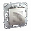 Звонок электронный, 70 дб/1 м (алюминий) Unica Top Schneider Electric. Вид 1.