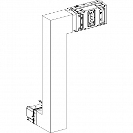 Секция угловая вниз-вправо на заказ 1000а. a=290 b=200 до 800 c=290 Canalis KSA Schneider Electric. Вид 1