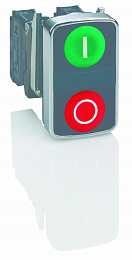 Головка кнопки двойная с маркировкой zb4ba7341 Schneider Electric. Вид 1