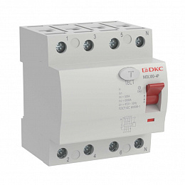 MDL100 Устройство защитного отключения 4-х полюсный, 40А, 30mA, тип АС (УЗО) YON MAX DKC. Вид 1