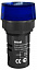 ЛК22-ADDS-BLU-LED Лампа коммутационная синяя 22мм 220B AC DEKraft. Вид 1.