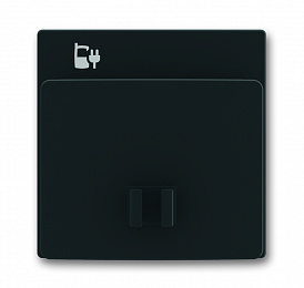 6478-885-500 Плата центральная (накладка) 6478-885 для блока питания micro USB - 6474 U, Future, чёрный бархат ABB. Вид 1