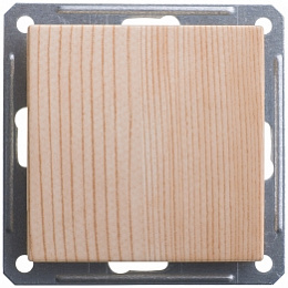 Переключатель 1-клавишный, 16АХ, механизм, (сосна) Wessen 59 Schneider Electric. Вид 1
