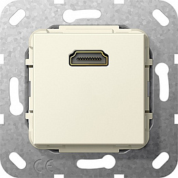 Розетка HDMI (бежевый) System 55 Gira. Вид 1