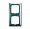 2512-98-507 Рамка 2-постовая с декоративной накладкой (бистро/голубой) Basic 55 ABB. Вид 1.