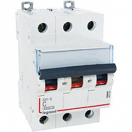 DX3-E Автоматический выключатель 3-полюсный 6A 6kA (хар-ка C) Legrand. Вид 1