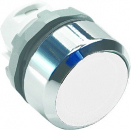 MP1-21W Кнопка белая с подсветкой без фиксации (только корпус) ABB. Вид 1