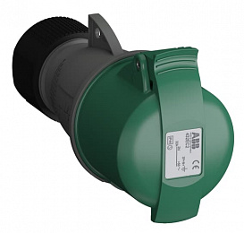 Розетка кабельная easy&safe 432ec2,32а,3p+n+e,ip44,2ч ABB. Вид 1