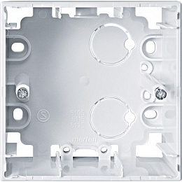 Корпус для открытого монтажа, 1-постовый, sm (активный белый) Merten Schneider Electric. Вид 1