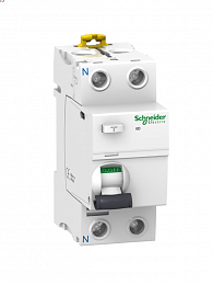 iID 2Р 63A 30mA A Блок утечки тока 2-полюсный, 63A, 30mA, тип А (УЗО) Schneider Electric. Вид 1