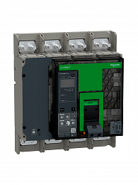 NS800H Автоматический выключатель 4-полюсный, 800А, MIC 5.0A, 70 kA Schneider Electric. Вид 1