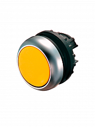 216598 M22-D-Y Головка кнопки без фиксации (желтый) Eaton. Вид 1