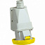 Розетка настенная pk винт. 32a IP67 110v 3pnt Schneider Electric. Вид 1.
