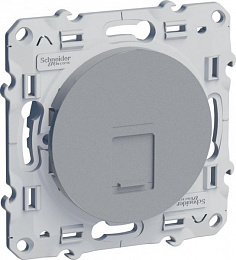 Розетка RJ45 infraplus, неэкранированный кабель, кат. 6е (алюминий) Odace Schneider Electric. Вид 1