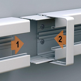 Накладка на стык короба ПВХ 140х55мм OL45 Schneider Electric. Вид 1