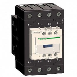 Контактор 4-х полюсный 60А, 230В, 50/60Гц, Schneider Electric. Вид 1