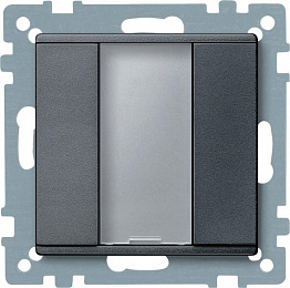 Sm,1 кн. выкл plus, антрацит Schneider Electric. Вид 1