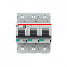S803P B100 Автоматический выключатель 3-полюсный, 100A, 50kA (хар-ка B) ABB. Вид 1
