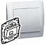 Информационная розетка, RJ 45 - категория 6 - FTP - 2 коннектора - монтаж на винтах Galea Life Legrand. Вид 1.