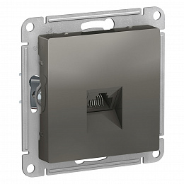 Розетка компьютерная RJ45, кат. 5Е, механизм (сталь) Atlas Design Systeme Electric. Вид 1