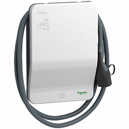 Зарядная станция для электромобилей, с кабелем и авторизацией SMART WALLBOX 22kW КАБЕЛЬ Т2+RFID Schneider Electric. Вид 1