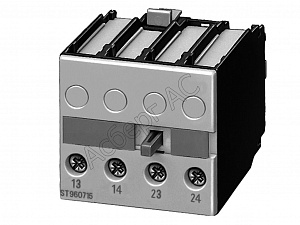Блок-контакт навесной, S0-S12, фронтальный, 1НОК/1HЗК Siemens. Вид 1