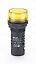 ЛК22-ADDS-YEL-LED-220 Лампа коммутационная желтая 22мм, LED 220В AC/DC DEKraft. Вид 1.
