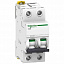 iC60H 2P 50А Автоматический выключатель 2-полюсный, 50А, 10кА (хар-ка С) Schneider Electric. Вид 2.