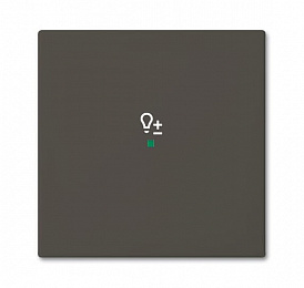 SRD-1-95 Клавиша одинарная free@home, светорегулятор, Basic 55, ch?teau-black ABB. Вид 1