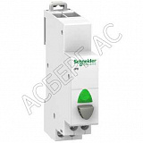 iPB Кнопка управления серая, индикатор зеленый 110-230В 20А 1НО Schneider Electric