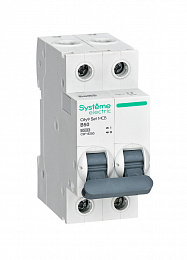 Автоматический выключатель 2-полюсный, 50А, 6kA (хар-ка B) City9 Systeme Electric. Вид 1