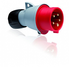 432-P6 Вилка кабельная 32A, 3P+N+E, IP44 (снят с заменой на 2CMA101995R1000) ABB. Вид 1