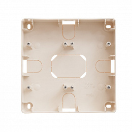 Коробка 4-постовая, для наружного монтажа (2x2)(слоновая кость) Wessen 59 Schneider Electric. Вид 1