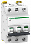 iC60H 3P 10А Автоматический выключатель 3-полюсный, 10А, 10кА (хар-ка B) Schneider Electric. Вид 1.