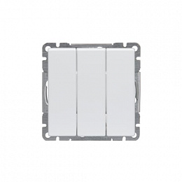 10631UC-84 Выключатель 3-клавишный Impressivo, белый ABB. Вид 1