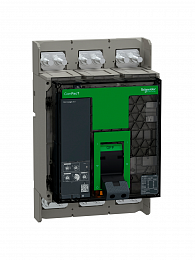 NS1000H Автоматический выключатель 3-полюсный, 1000А, MIC 5.0, 70 kA Schneider Electric. Вид 1