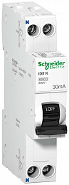 iDif K Дифф. автомат 1P+N, 32A, 6kA, 30mA, тип A (хар-ка С) Schneider Electric. Вид 1