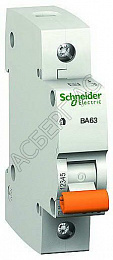 ВА63 1P 25A Автоматический выключатель 1-полюсный 25А 4,5кА (хар-ка С) Schneider Electric. Вид 1