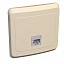 Розетка компьютерная RJ45, кат.5е, С/У (кремовый) Этюд Systeme Electric. Вид 3.