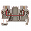 ZDU 1.5 Клеммник с быстрозажимным контактом 1.5 мм² (тёмно-бежевый) Weidmuller. Вид 1.