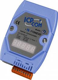 Программируемый Ethernet сервер последовательных интерфейсов, 1xRS-232, 1xRS-485 ICP DAS. Вид 1